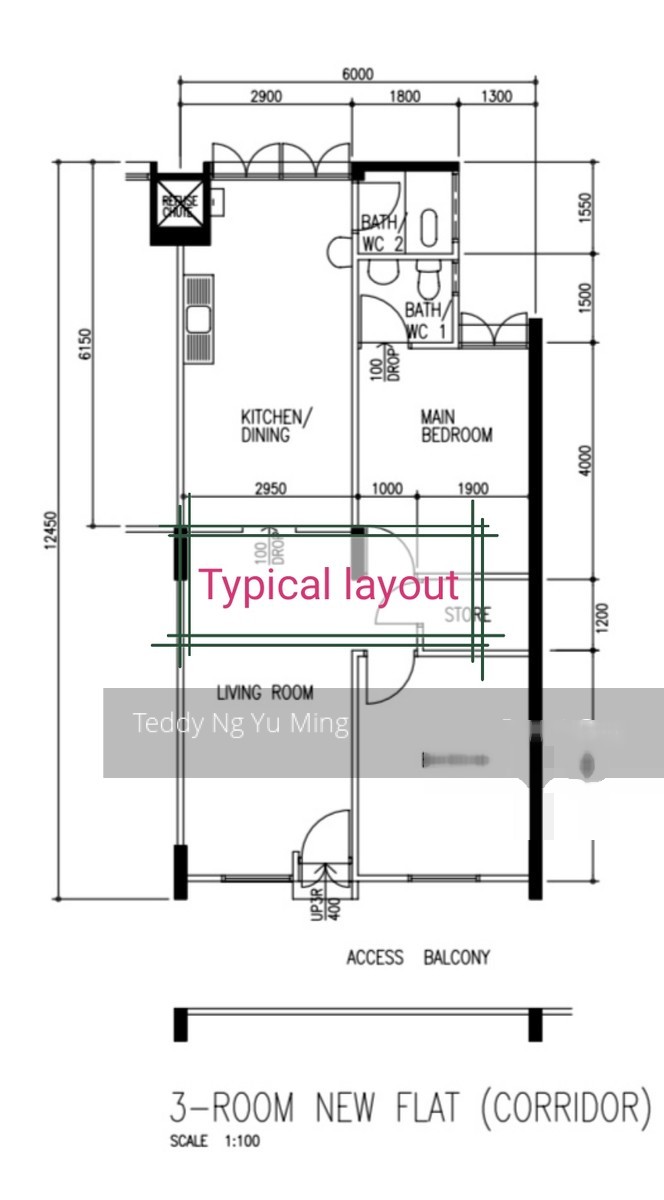 Blk 619 Bedok Reservoir Road (Bedok), HDB 3 Rooms #207569711